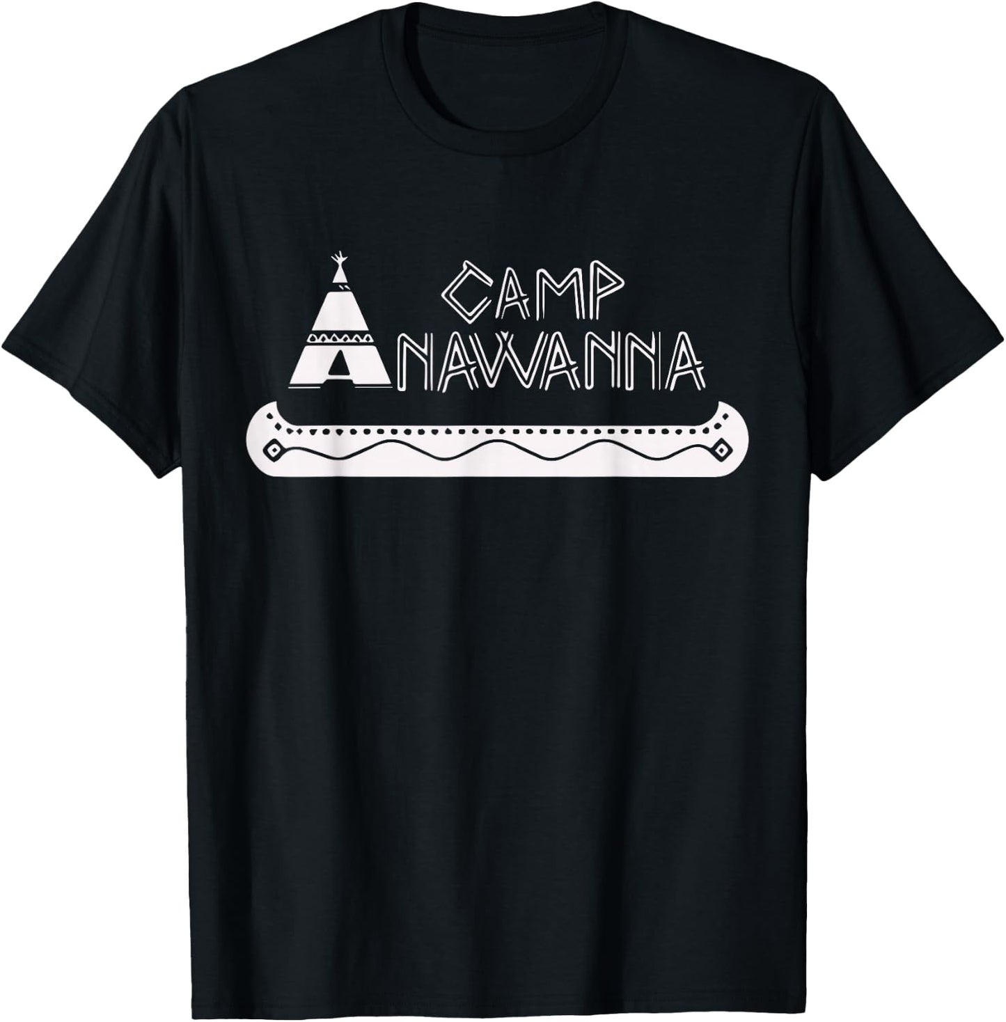 Camp Anawanna Vintage - -Adults - Black - Small - Short Sleeve - Vintage T-Shirt - T-Shirt | Black