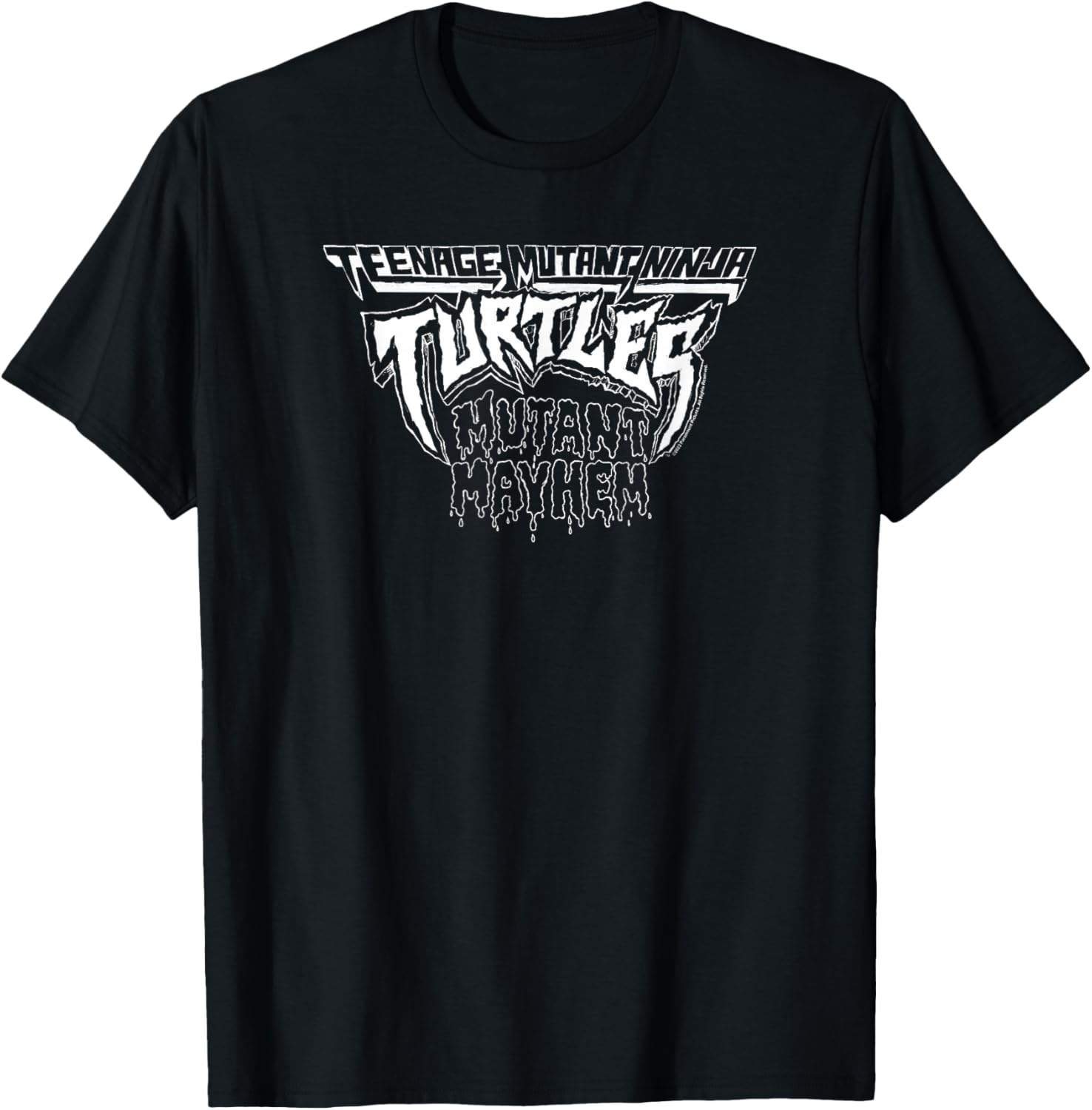 Teenage Mutant Ninja Turtles: Mutant Mayhem Retro Drip Logo T-Shirt - T-Shirt | Black