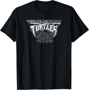 Teenage Mutant Ninja Turtles: Mutant Mayhem Retro Drip Logo T-Shirt - T-Shirt | Black
