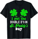 I Put The Double D's In St Paddy's Day Cute St Patrick's Day T-Shirt - T-Shirt | Black