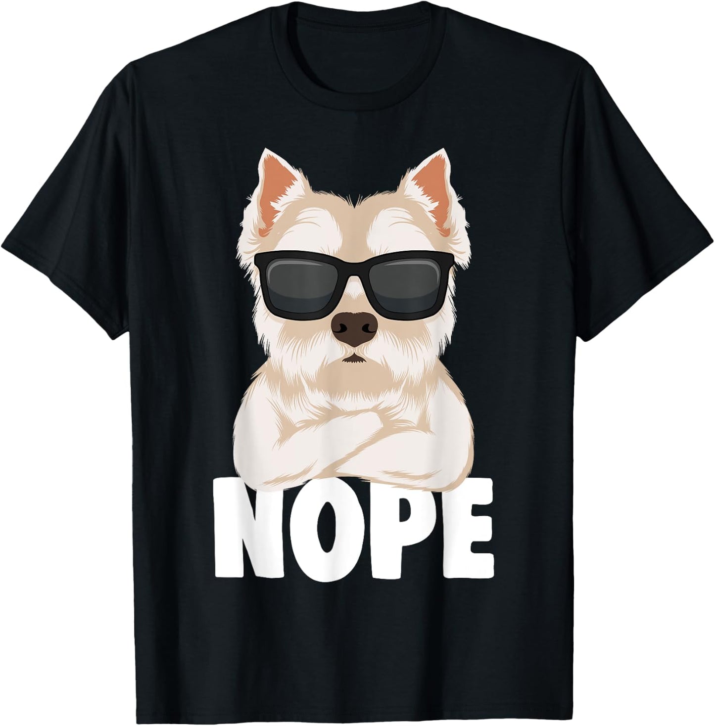 West Highland White Terrier Dog Westie Men Women Girls Kids T-Shirt - T-Shirt | Black