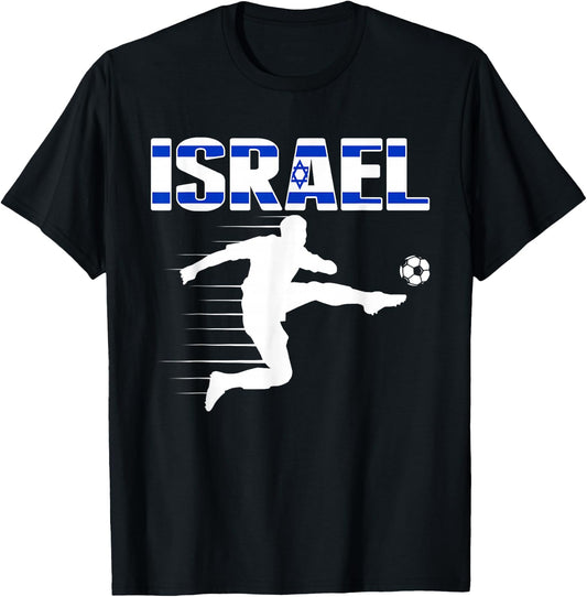 Israel Soccer Lovers Jersey - Support Israeli Football Team T-Shirt - T-Shirt | Black