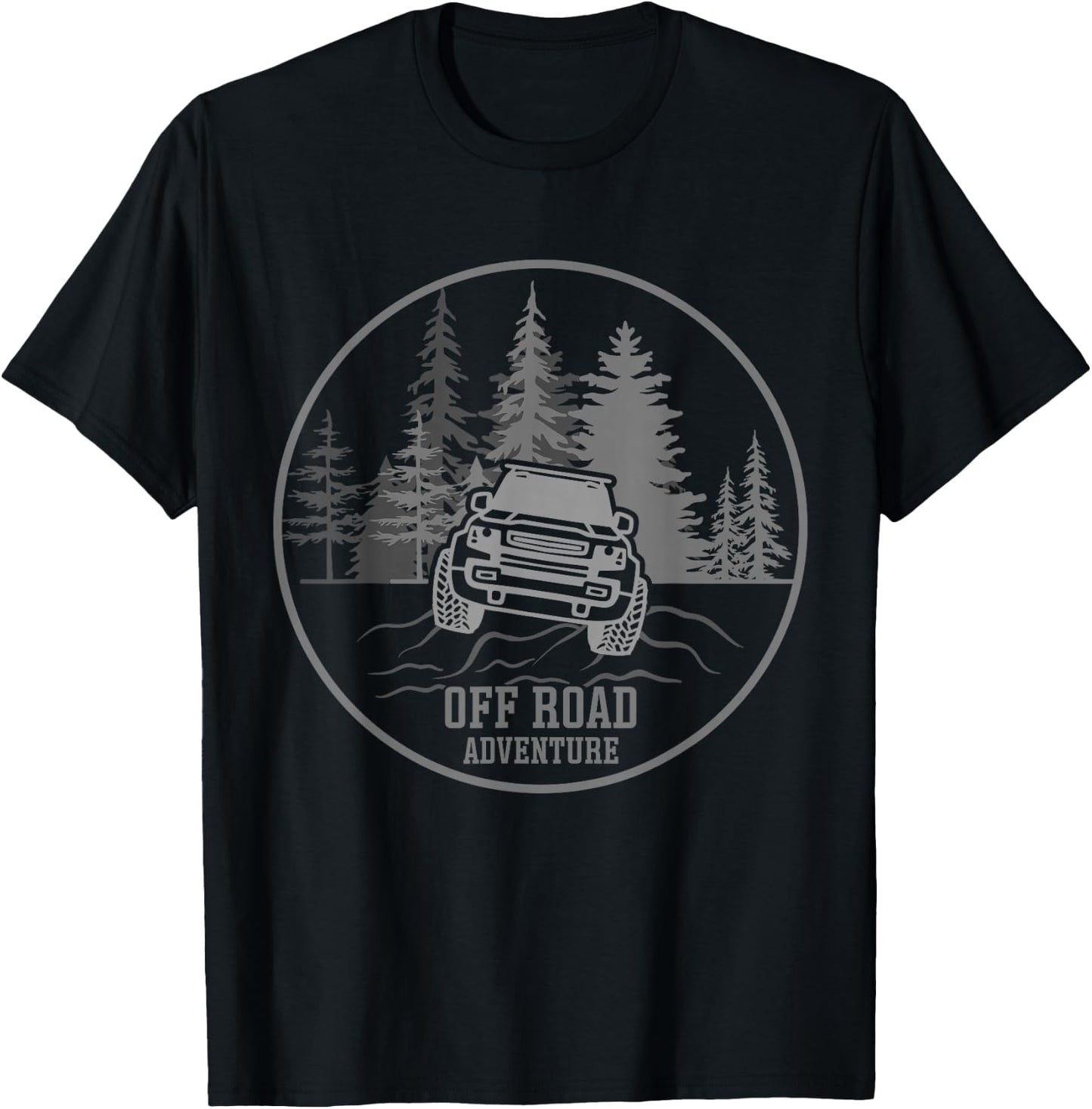 Vintage Off Roading - Off Road Adventure T-Shirt - T-Shirt | Black