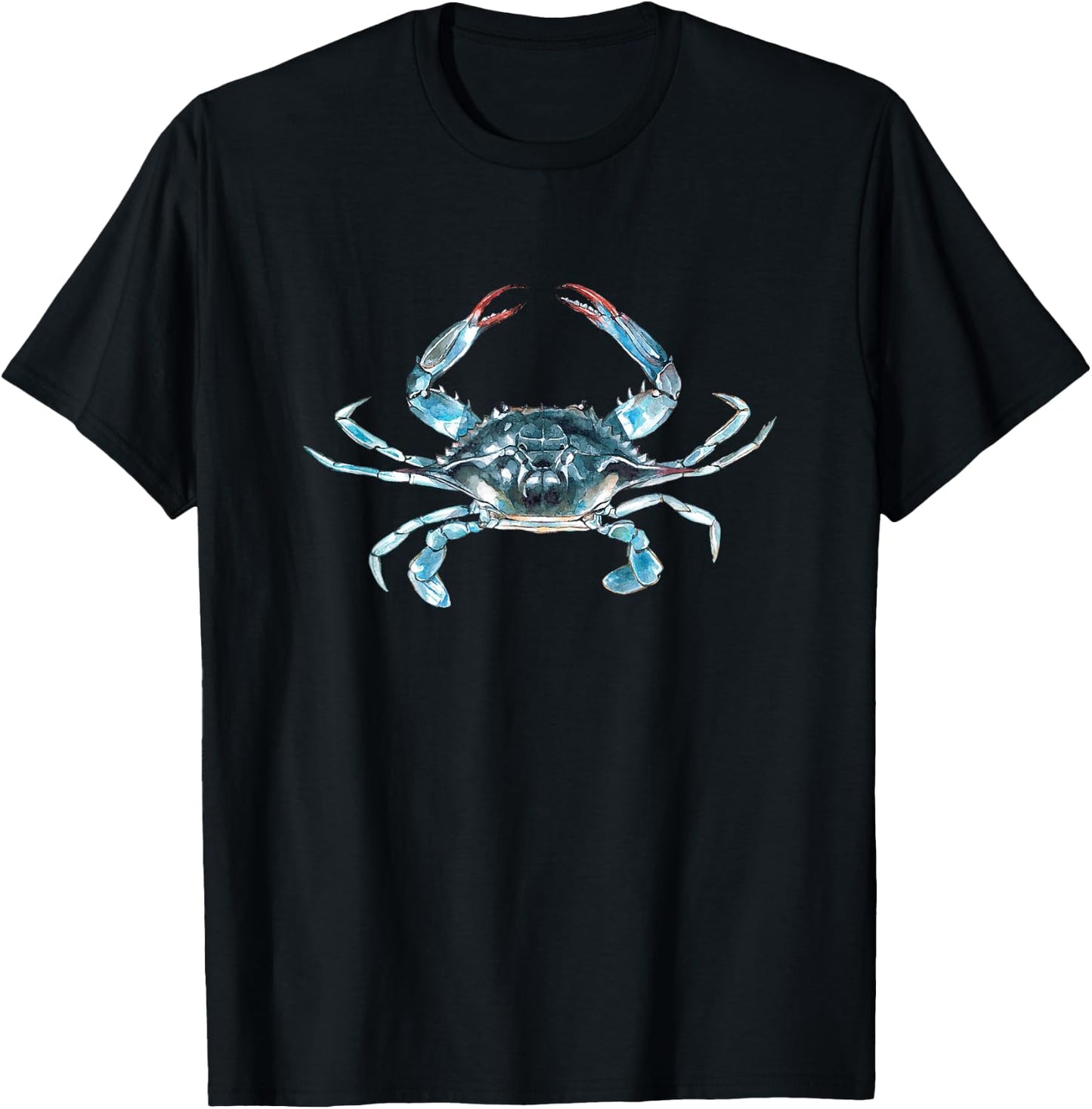 Blue Crab Portrait T-Shirt - T-Shirt | Black