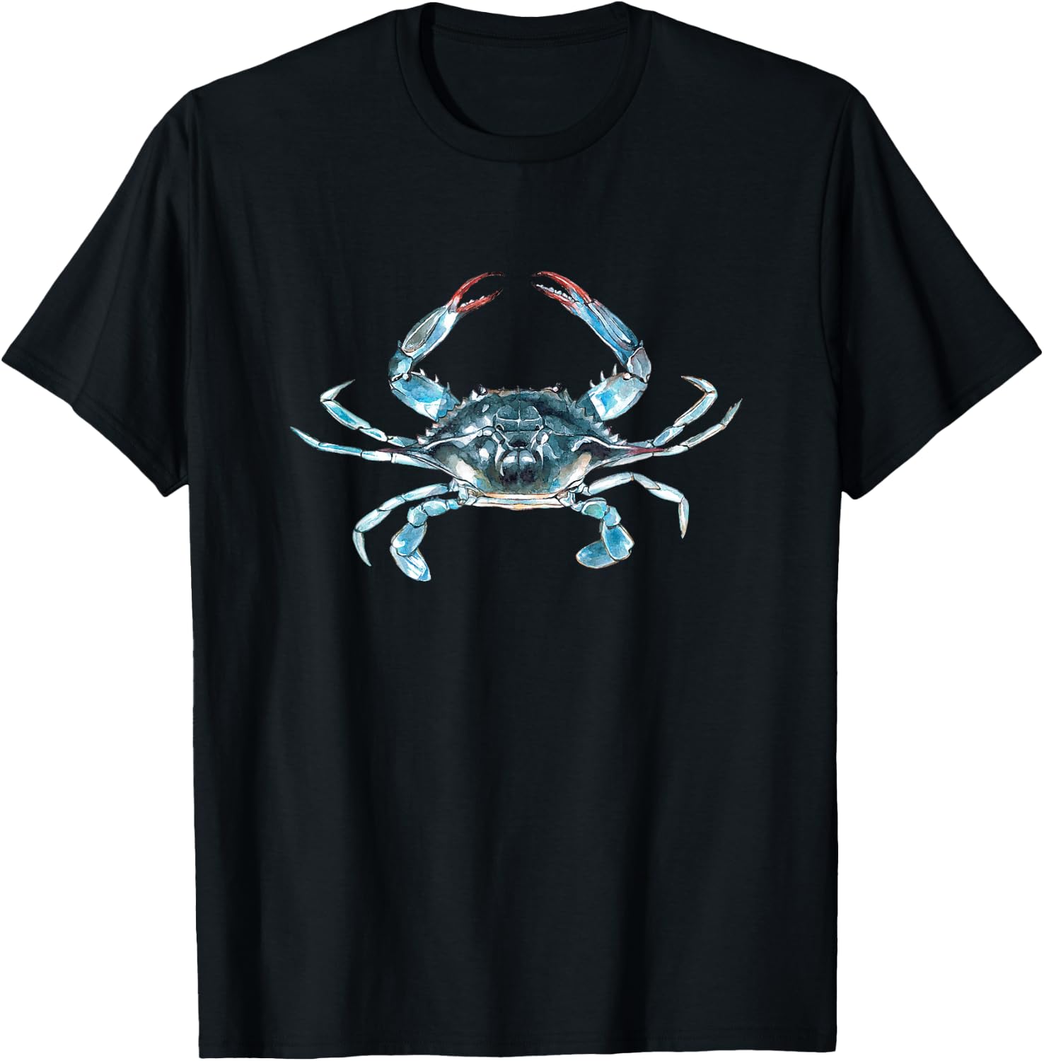 Blue Crab Portrait T-Shirt - T-Shirt | Black
