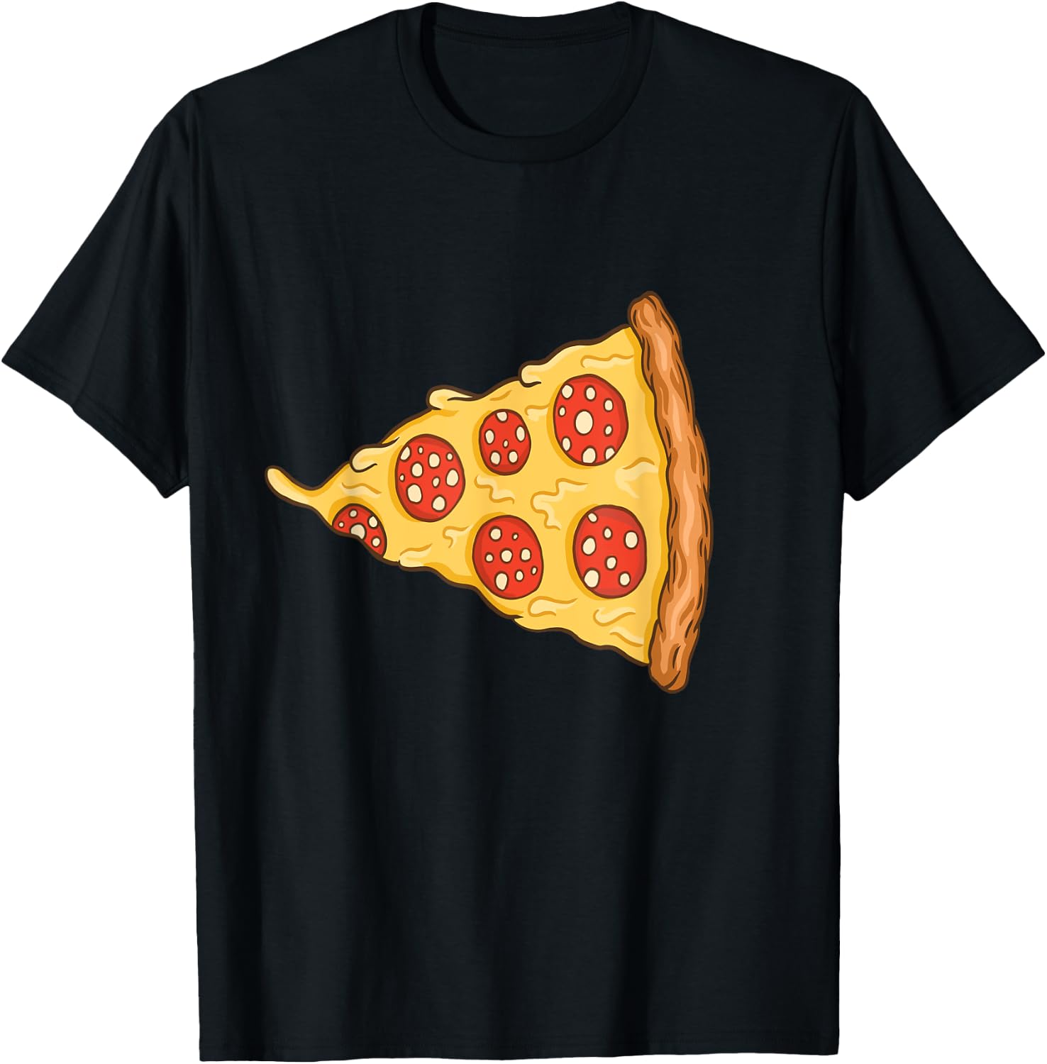 Pizza Costume Cute Pizza Slice Couple Matching Pizza Lovers T-Shirt - T-Shirt | Black
