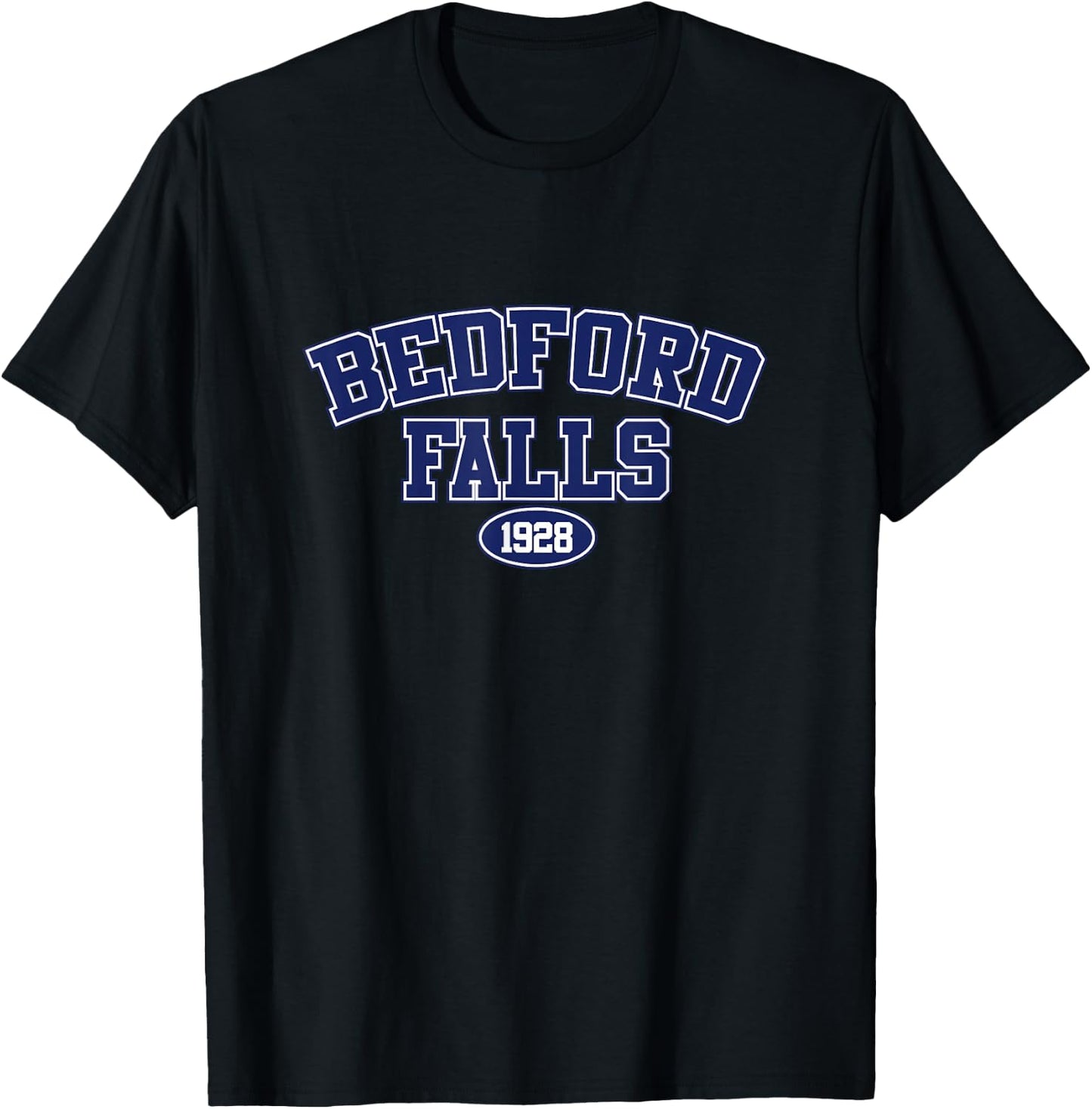 Christmas Classic Movie, Bedford Falls. George Bailey T-Shirt - T-Shirt | Black