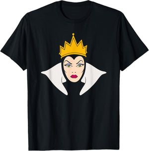 Disney Villains The Evil Queen Big Villain Energy Portrait T-Shirt - T-Shirt | Black