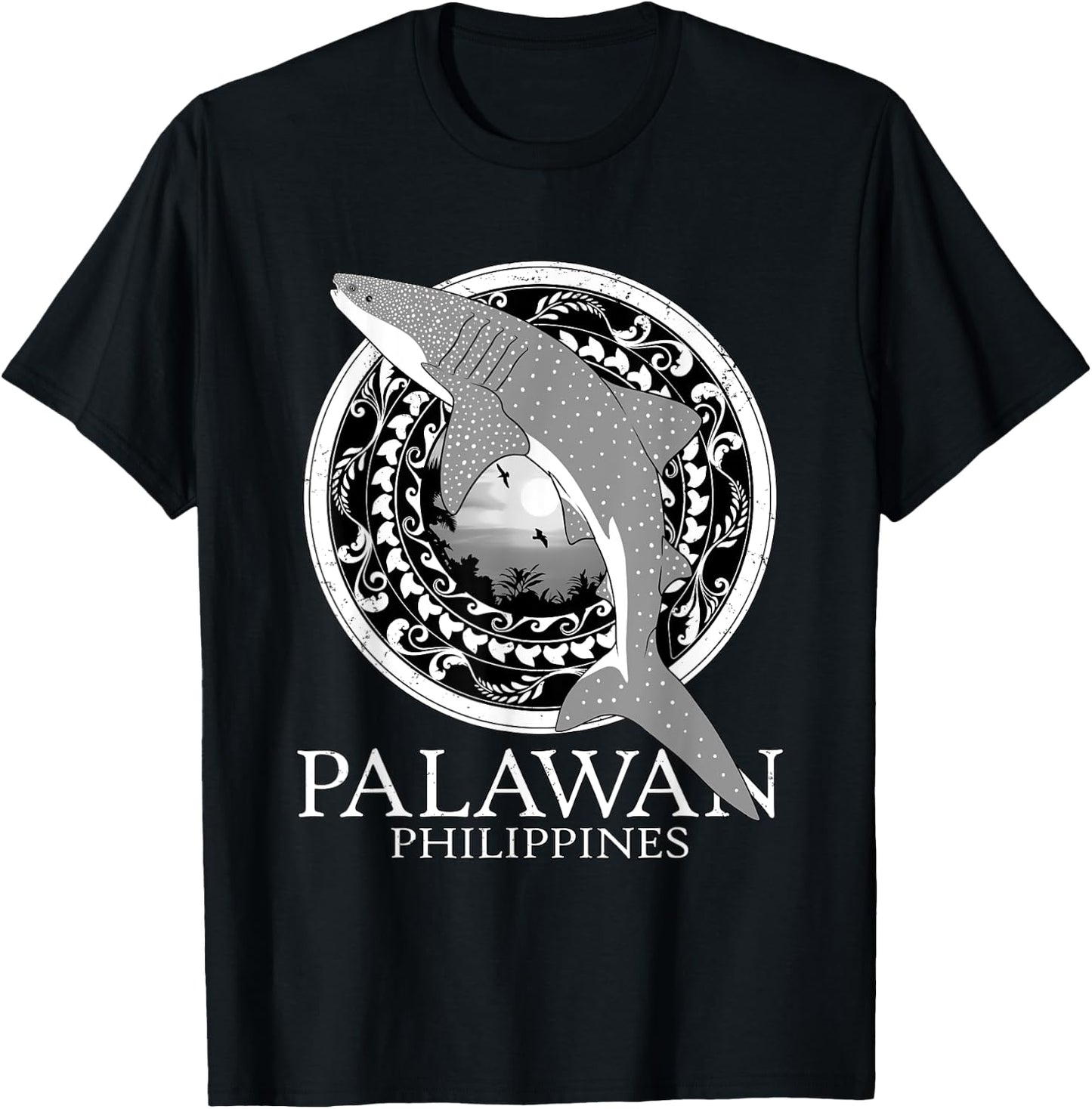 Whale Shark Philippines Palawan T-Shirt - T-Shirt | Black