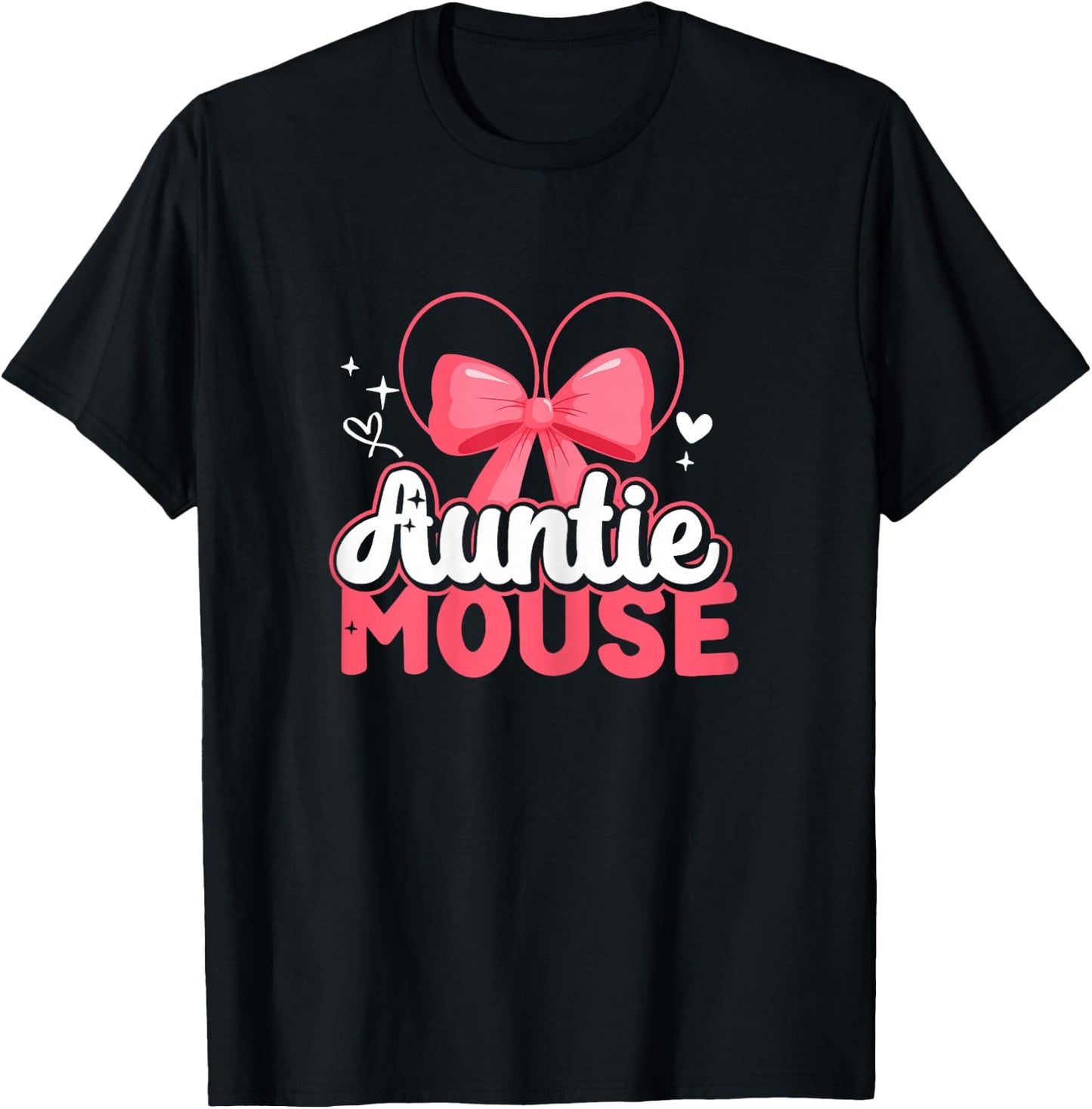 Auntie Mouse | Niece Nephew | Nephews Aunt T-Shirt - T-Shirt | Black
