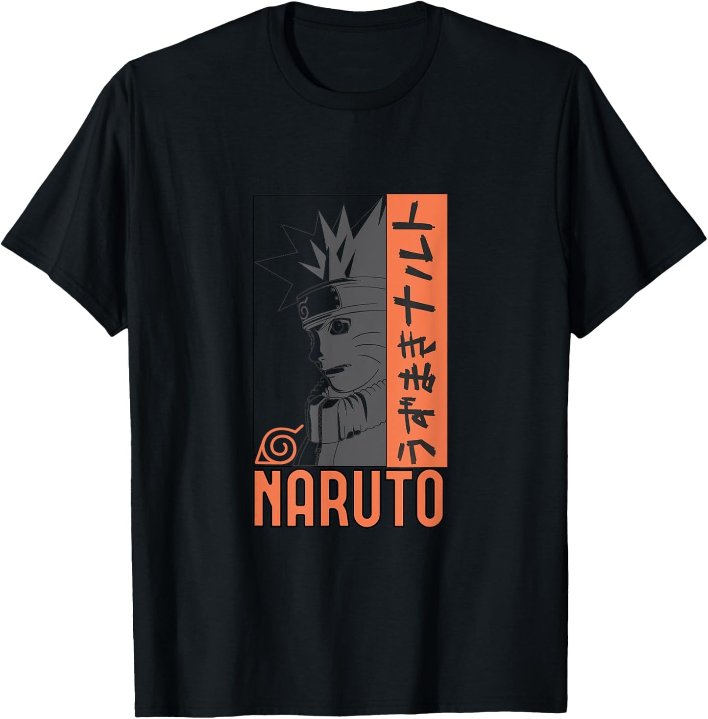 Naruto Classic Character Line Art T-Shirt - T-Shirt | Black