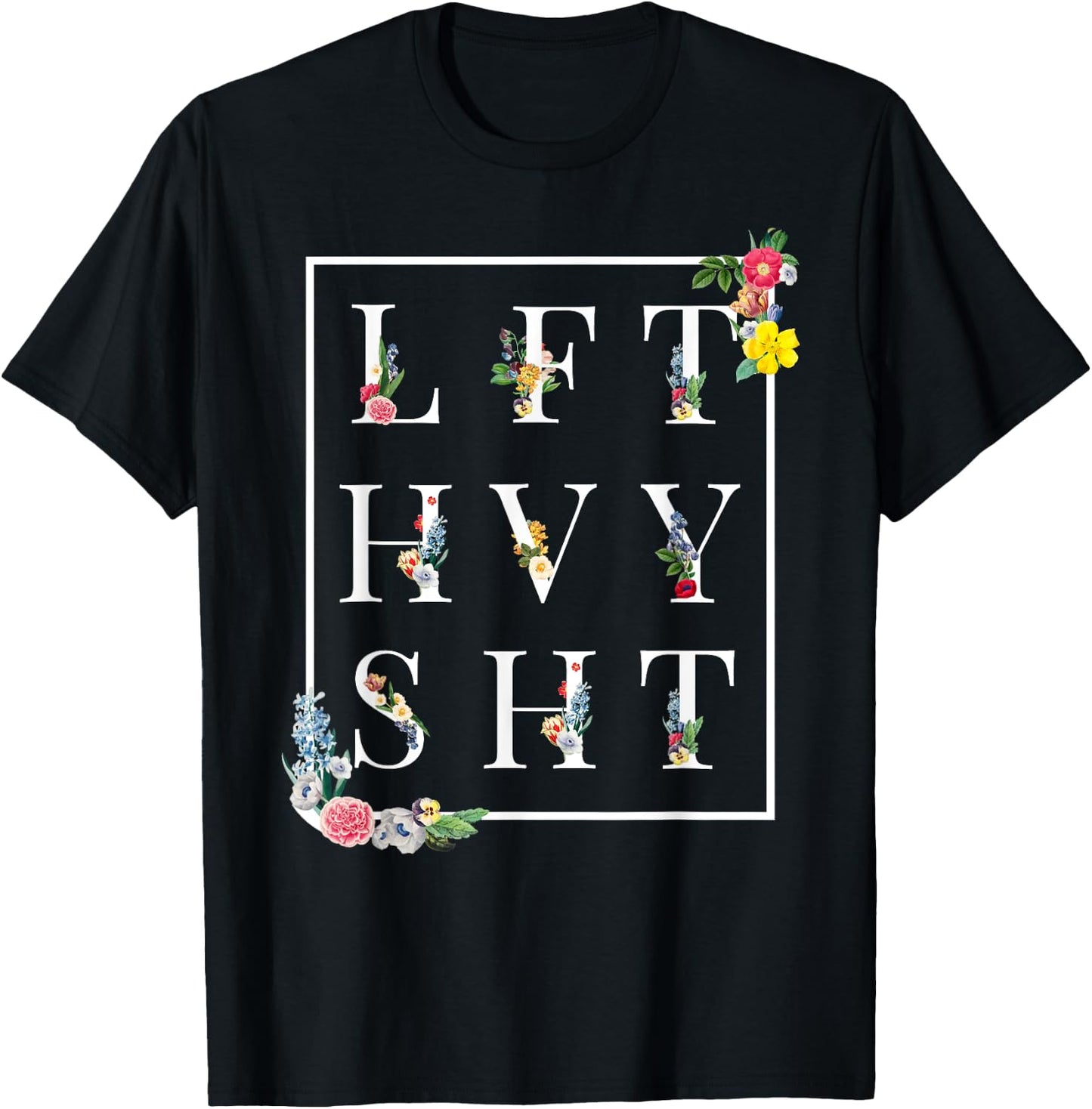 LFT HVY SHT Funny Gym Rat Workout Shirt Powerlifter T-Shirt - T-Shirt | Black