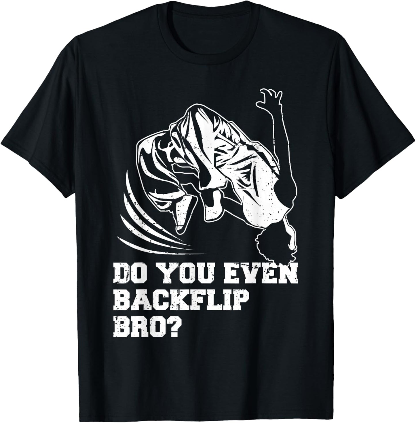 Backflip Parkour Freerunning Practitioner Boys Kids T-Shirt - T-Shirt | Black
