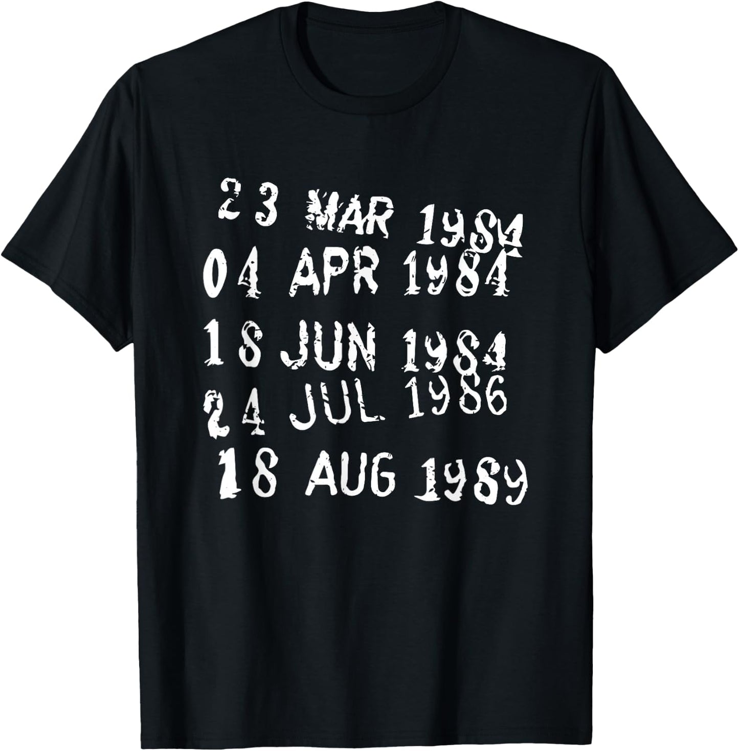 Library stamp date T-Shirt - T-Shirt | Black