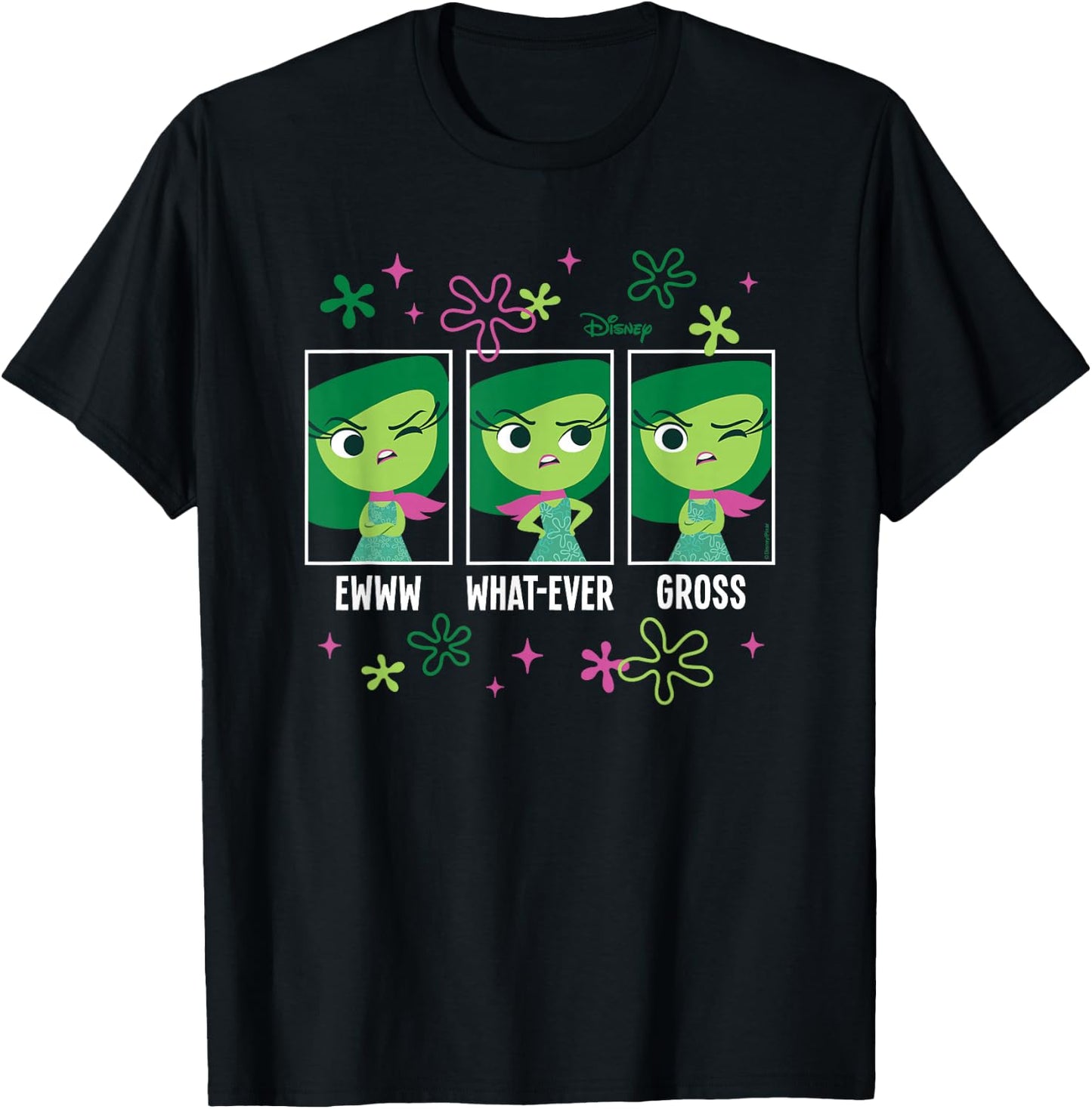 Inside Out - Disgust Moods T-Shirt - T-Shirt | Black
