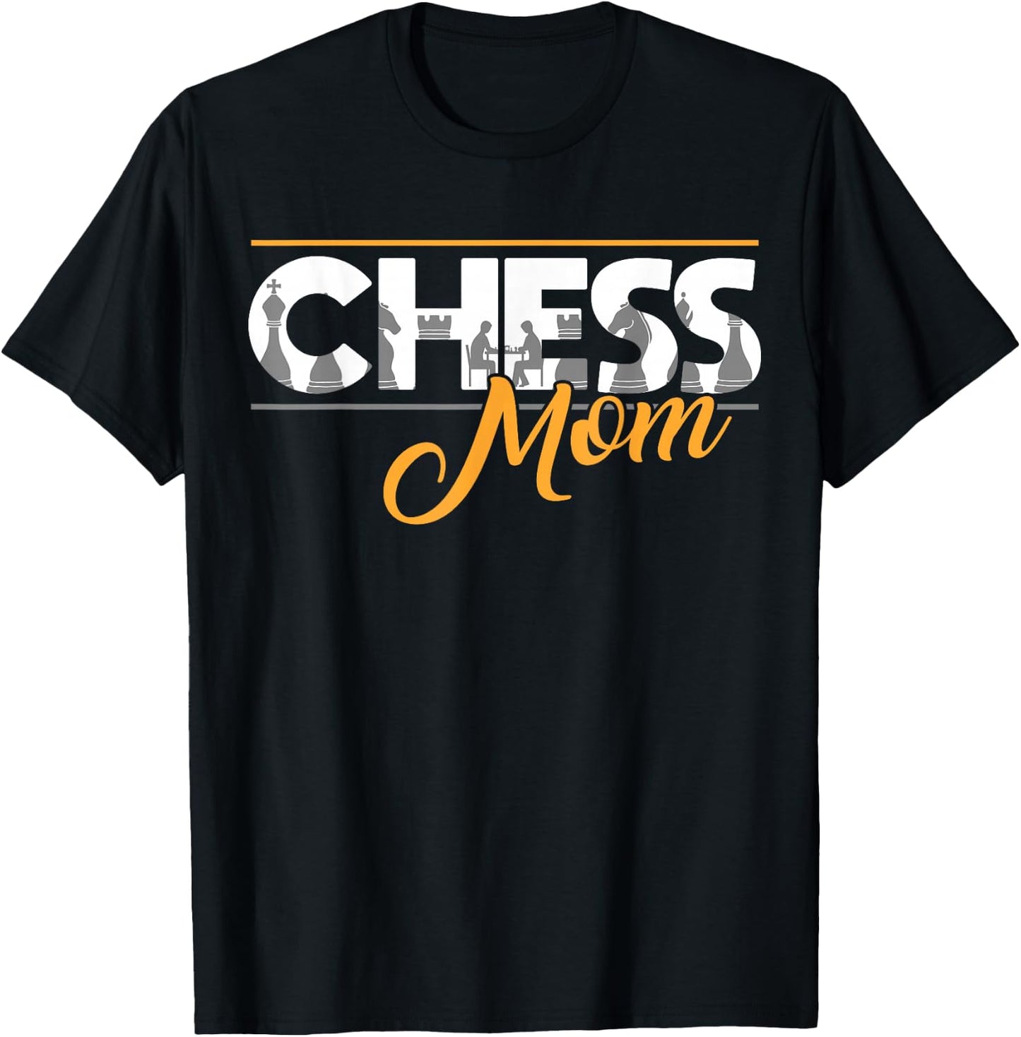 Chess Mom Club Team T-Shirt - T-Shirt | Black