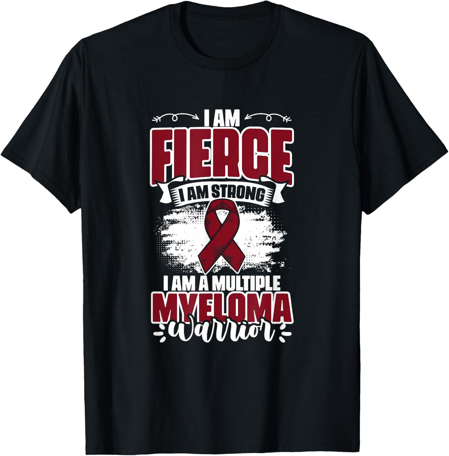 Multiple Myeloma Warrior Support Multiple Myeloma Survivor T-Shirt - T-Shirt | Black