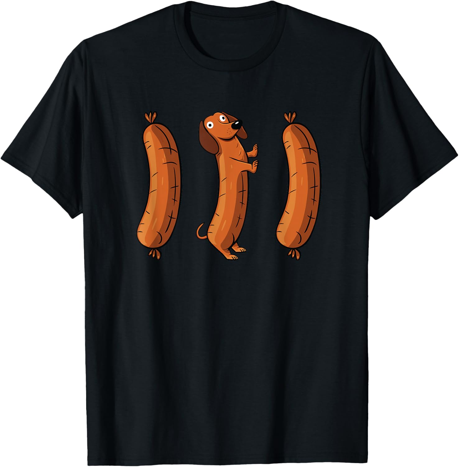 Funny Oktoberfest Shirt Men Women Dachshund Wurst Sausage T-Shirt - T-Shirt | Black
