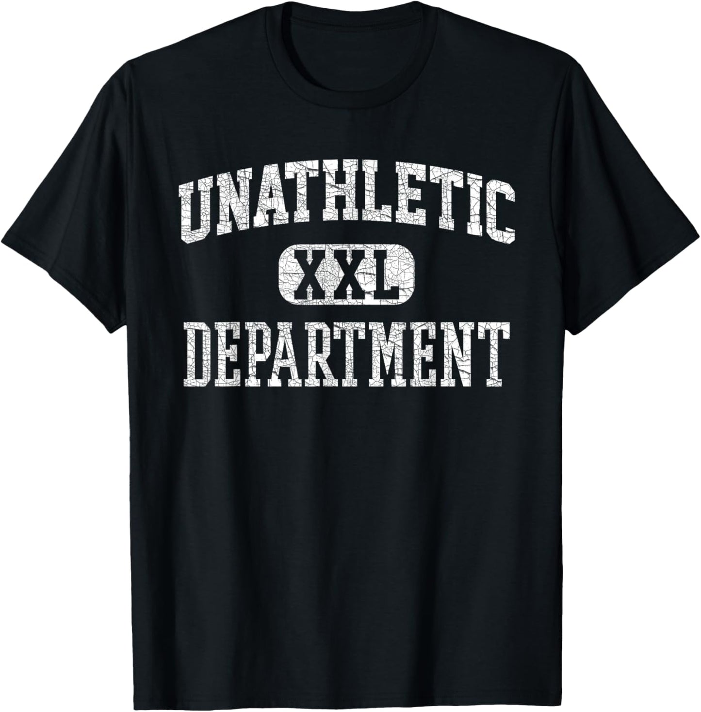 Unathletic Department Funny Sports Humor Wife Gym Girlfriend T-Shirt - T-Shirt | Black