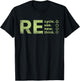 Recycle Reuse Renew Rethink Crisis Environmental Activism T-Shirt - T-Shirt | Black