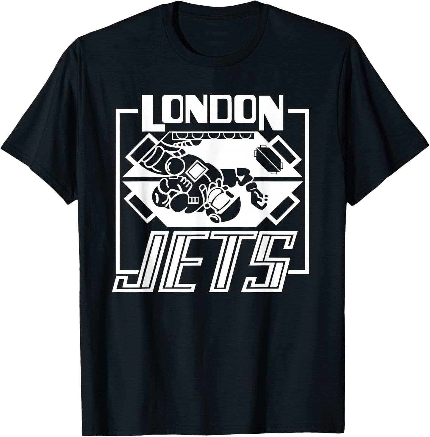 London Jets Zero Gee Football Team T-Shirt - T-Shirt | Black