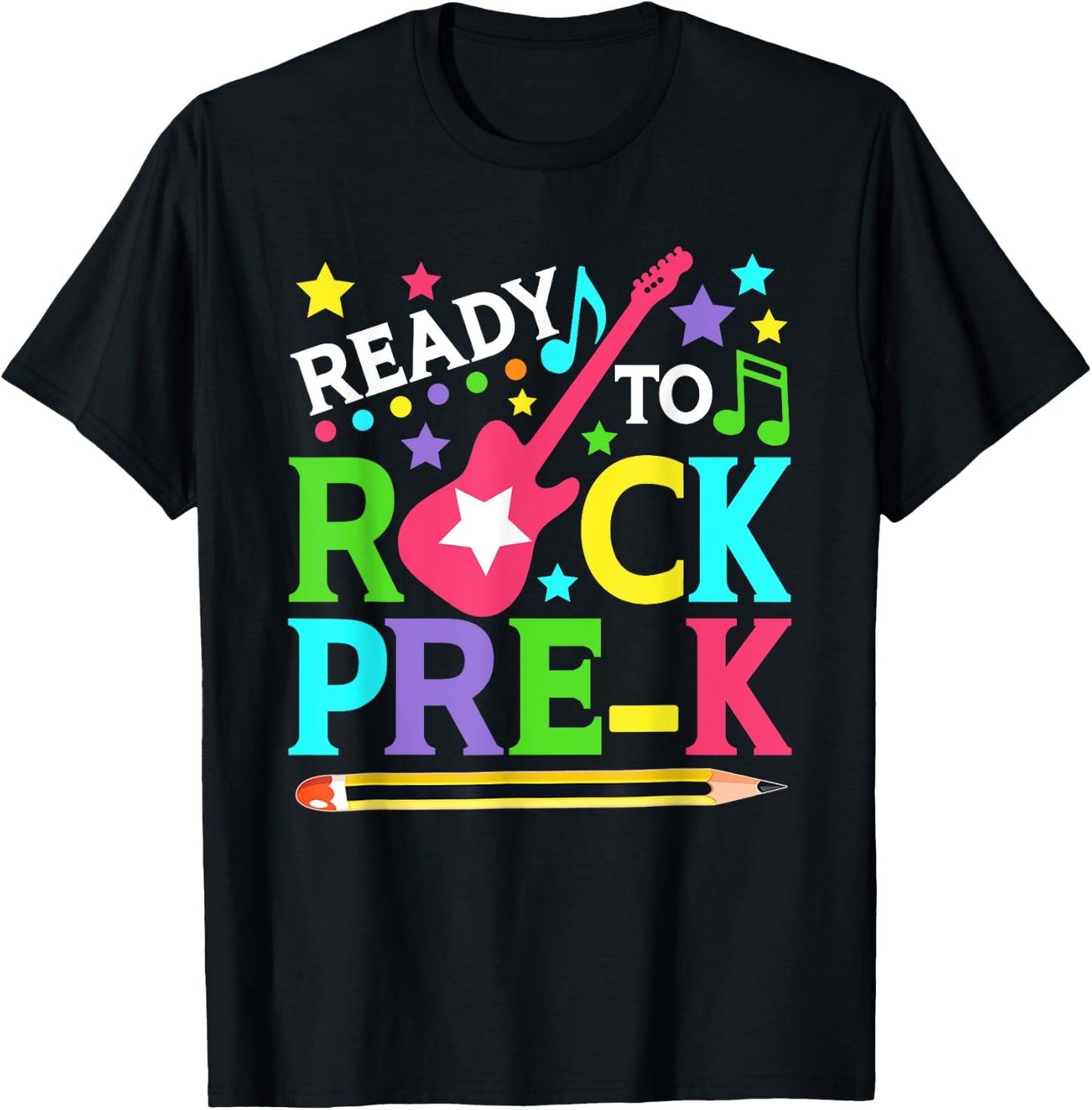 Ready To Rock Pre-k Shirt Back to School Teachers Kids T-Shirt - T-Shirt | Black