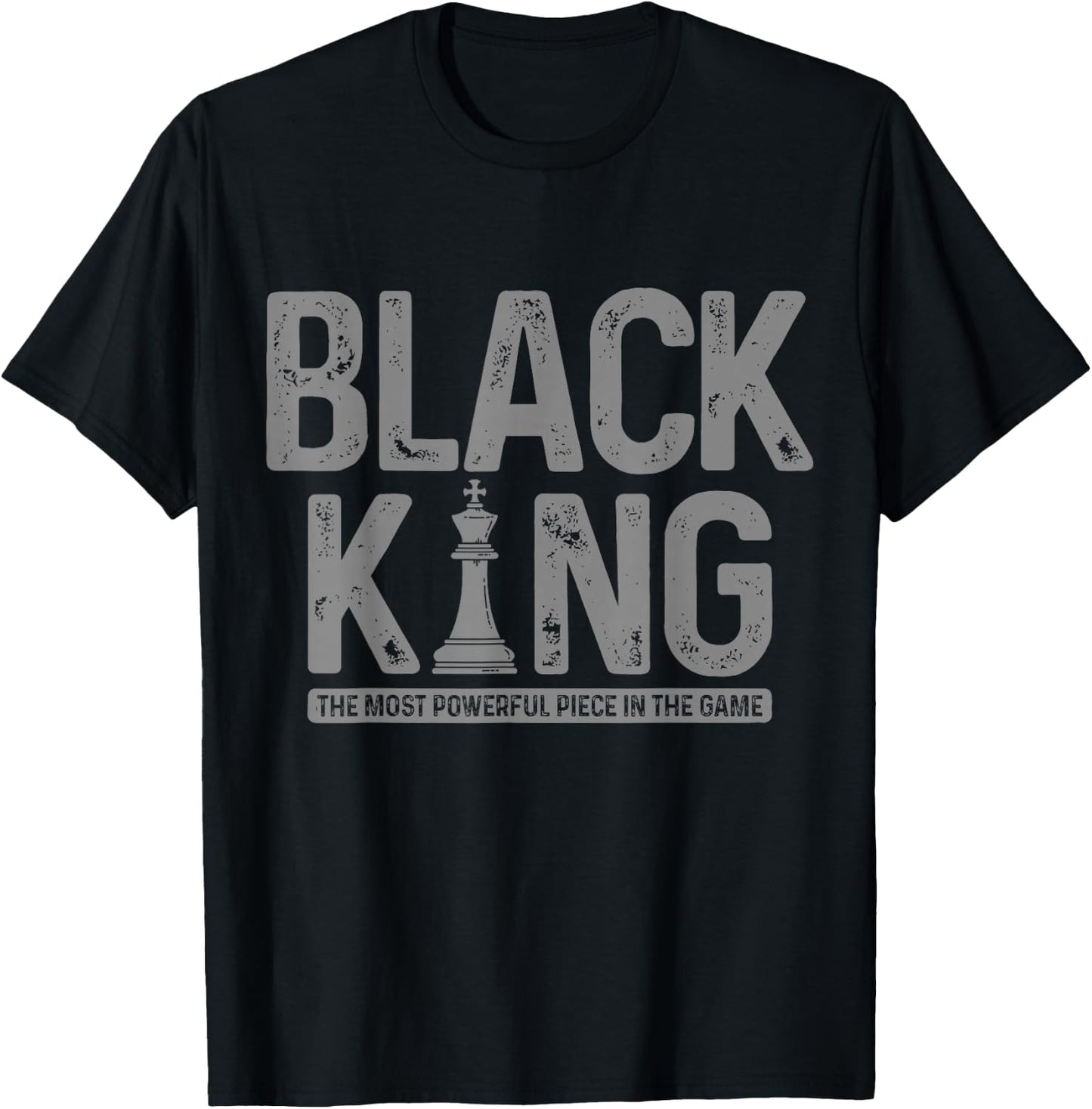 Black King Chess History Month Juneteenth African Pride T-Shirt - T-Shirt | Black