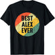Funny Christmas Birthday Gift Alex - Best Alex Ever T-Shirt - T-Shirt | Black