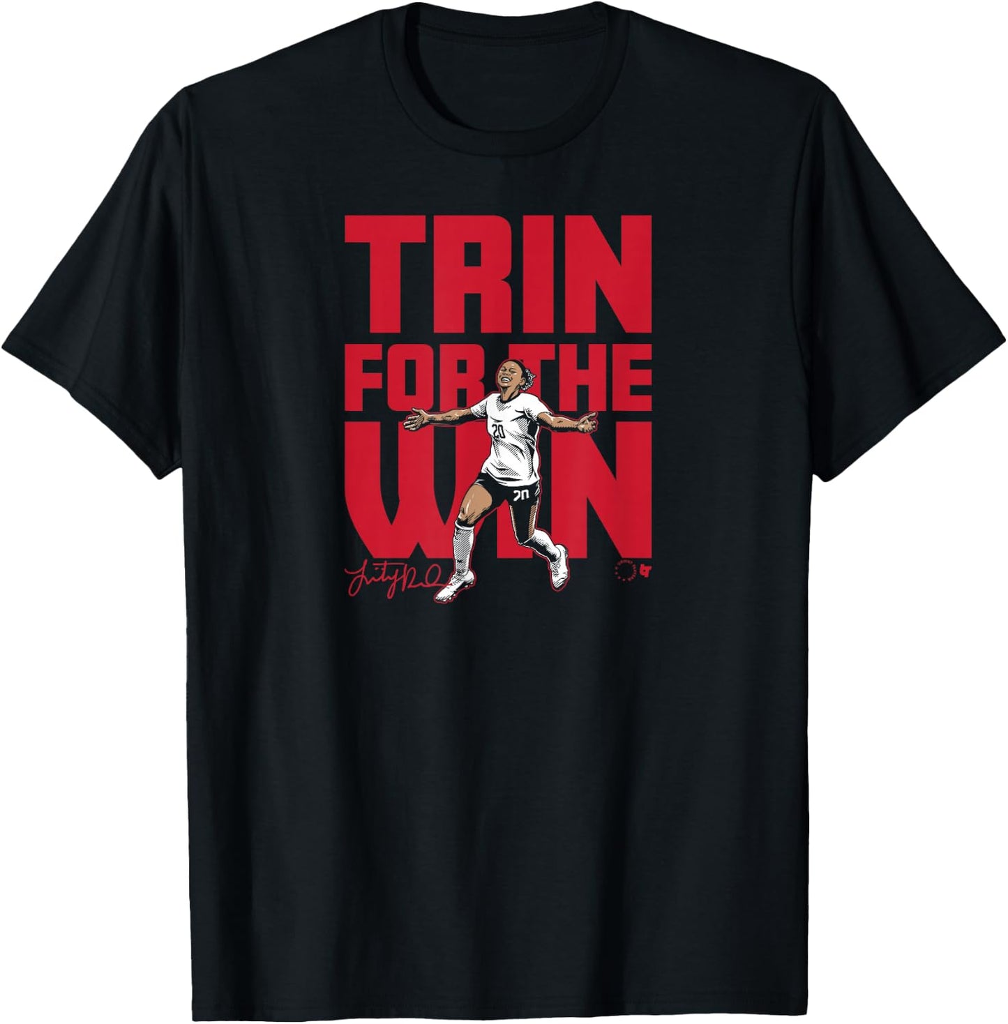 Trinity Rodman - Trin for the Win - USA Women's Soccer T-Shirt - T-Shirt | Black
