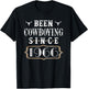 Been Cowboying Since 1966 Keepsake Vintage Birthday Cowboy T-Shirt - T-Shirt | Black