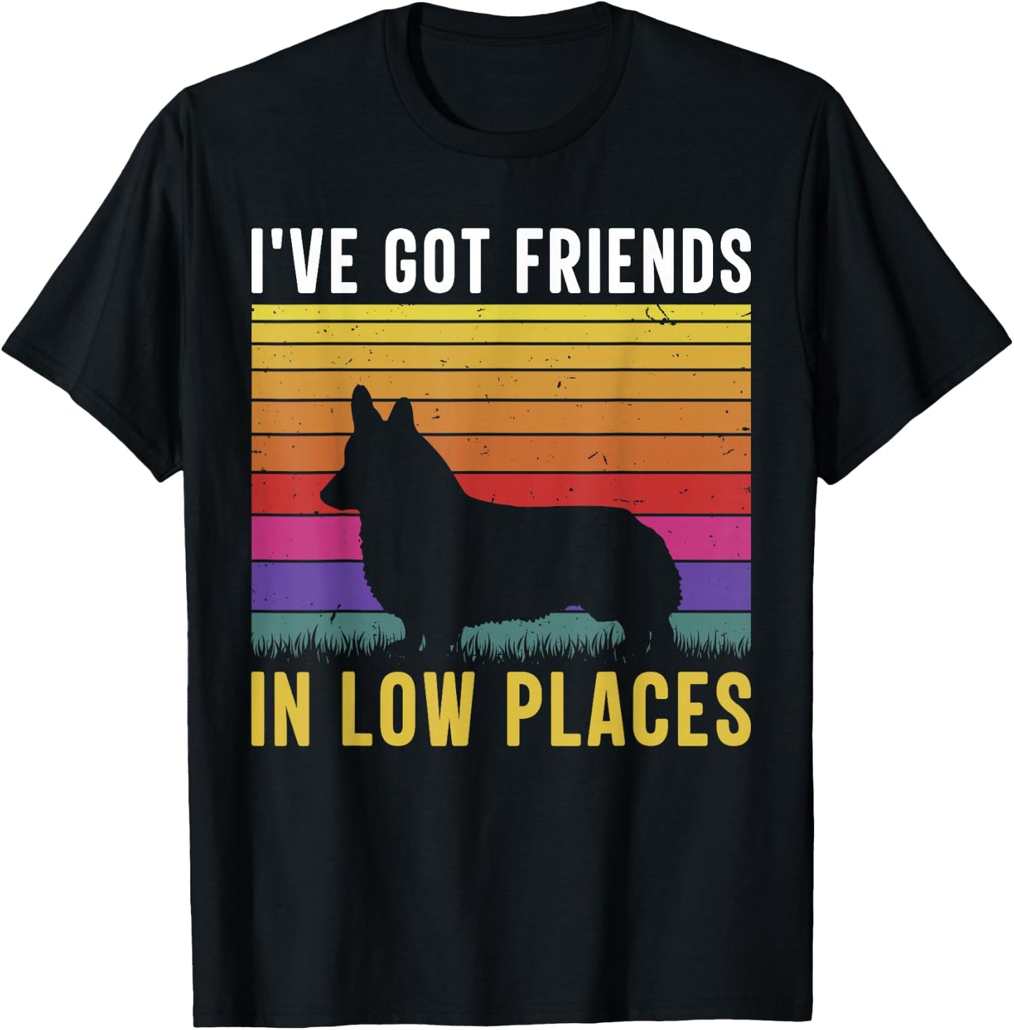 I've Got Friends In Low Places T-Shirt - T-Shirt | Black