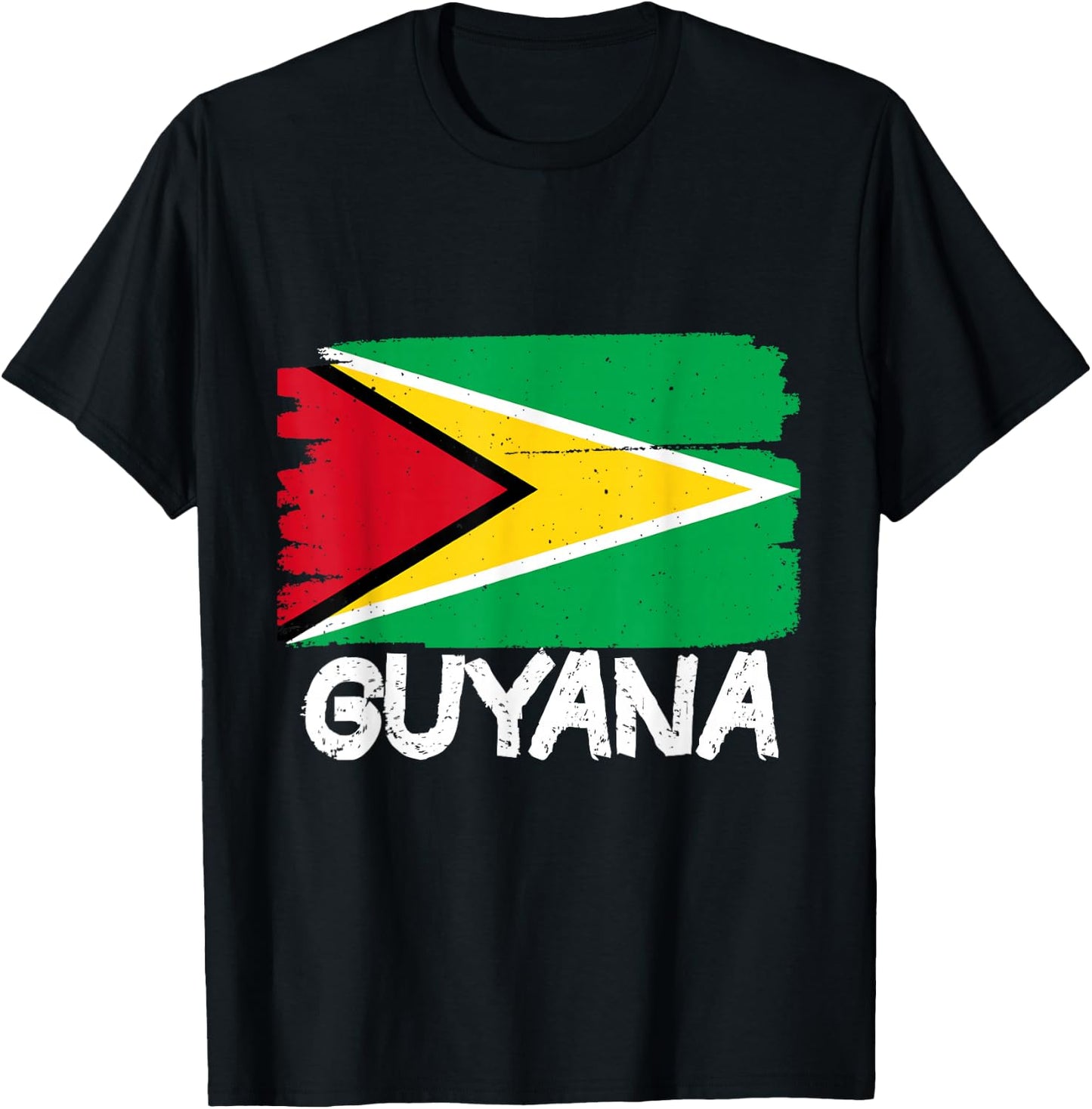 Cool Guyana Flag T-Shirt - T-Shirt | Black