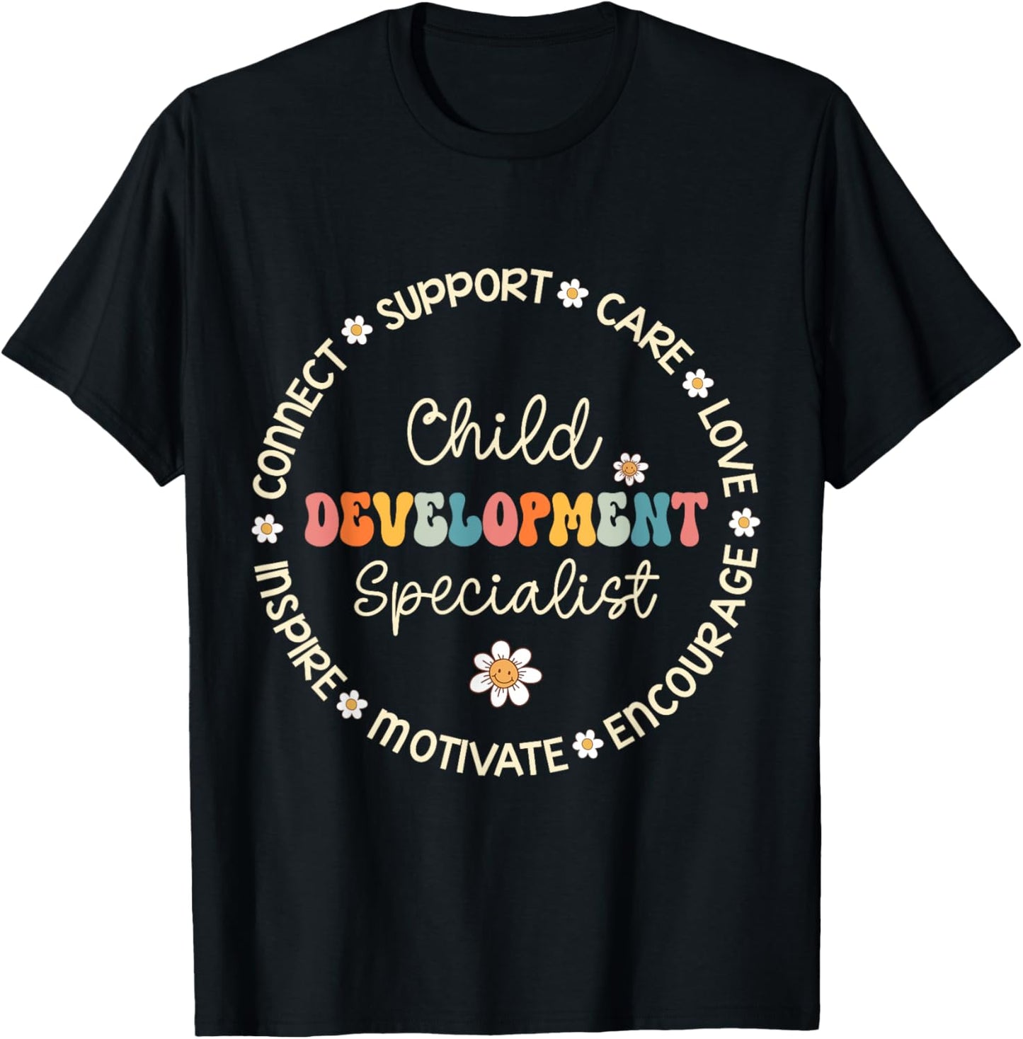 Child Development Specialist Appreciation Week Back School T-Shirt - T-Shirt | Black