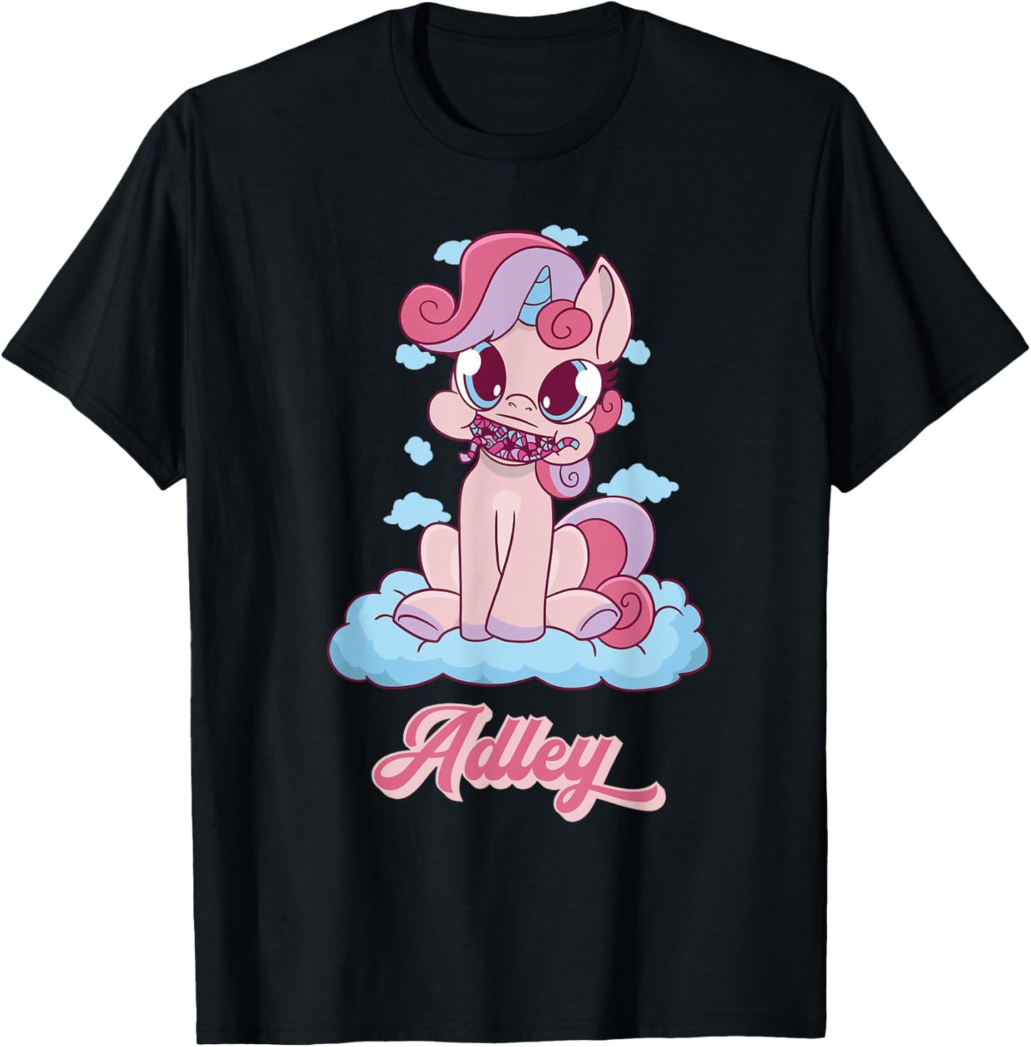 Adley Merch Unicorn Design T-Shirt - T-Shirt | Black