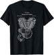 Vintage V-Twin Motorcycle Engine Shirt - Street Bike T-Shirt - T-Shirt | Black