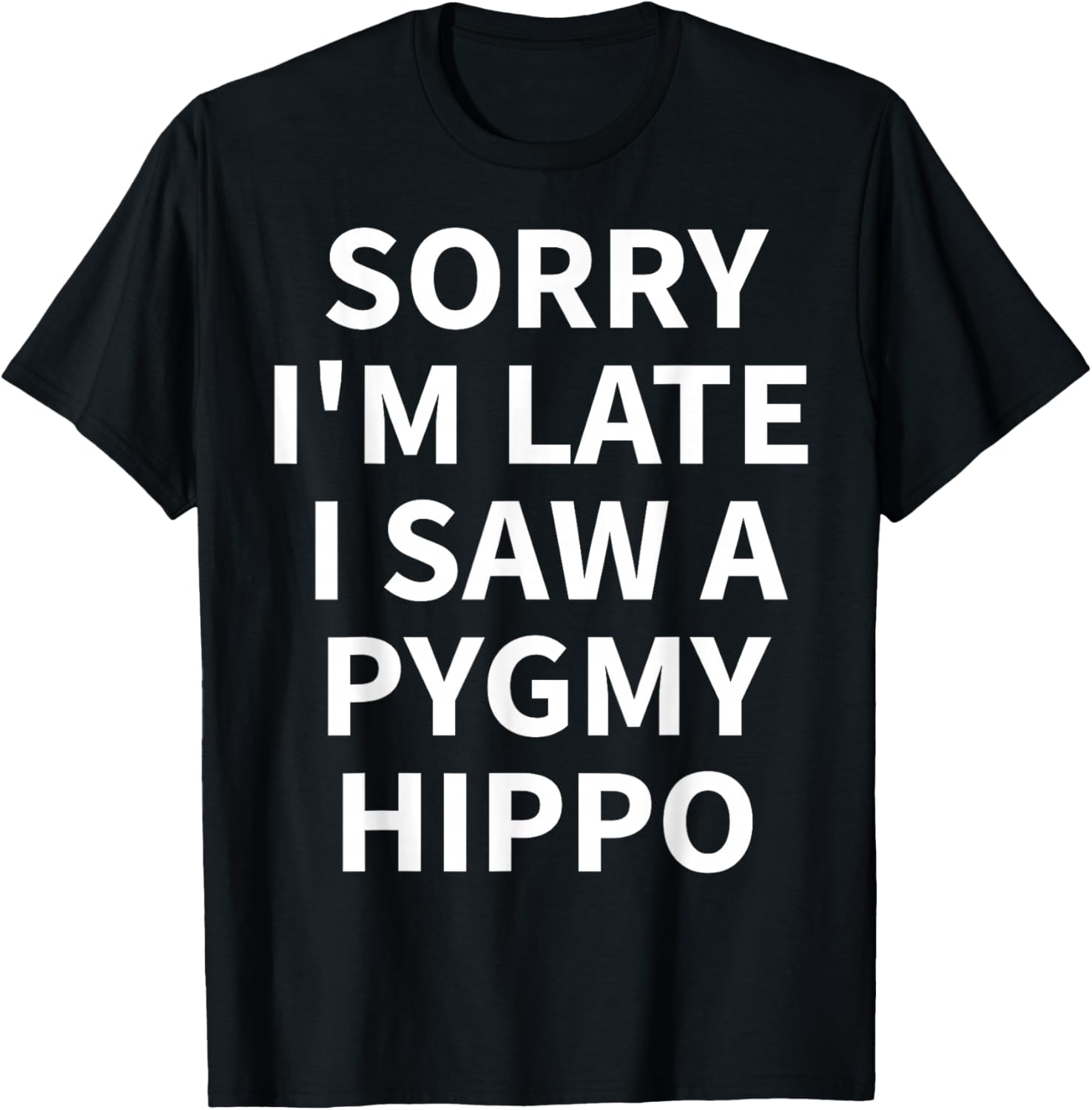 Pygmy Hippo Apparel - Funny Great Hippos Lover Design T-Shirt - T-Shirt | Black