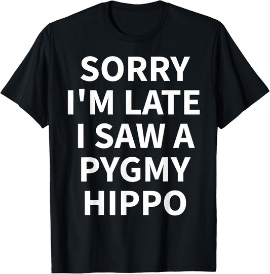 Pygmy Hippo Apparel - Funny Great Hippos Lover Design T-Shirt - T-Shirt | Black