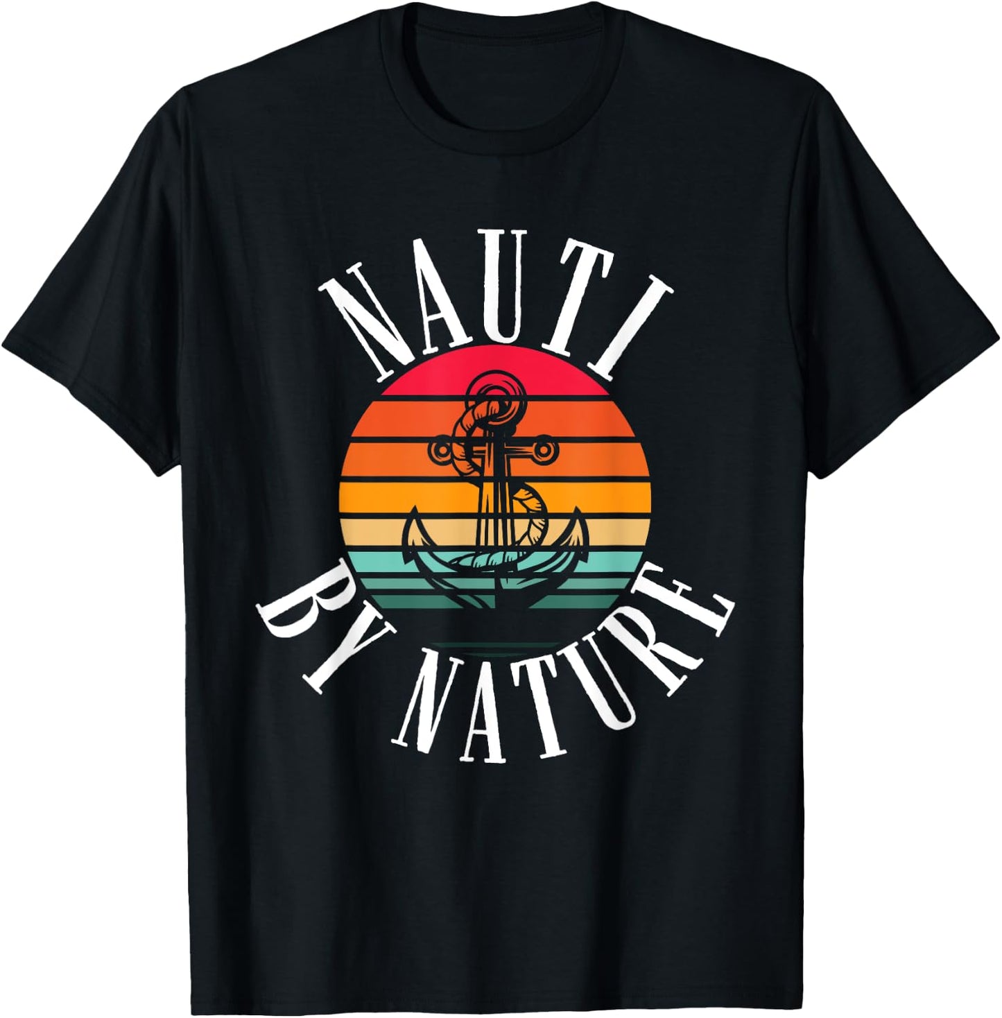 Boating Women Nauti By Nature Boat Captain T-Shirt - T-Shirt | Black