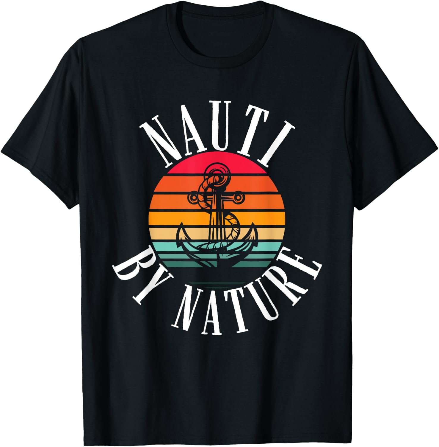 Boating Women Nauti By Nature Boat Captain T-Shirt - T-Shirt | Black
