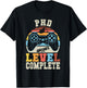 PHD Level Complete Retro Gamer Doctorate Graduation 2025 T-Shirt - T-Shirt | Black