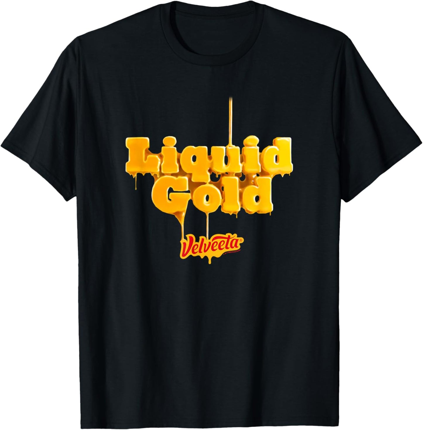 Velveeta Melted Chesee Liquid Gold Iconic Logo T-Shirt - T-Shirt | Black