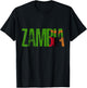 Zambian Country, Zambia Pride, African Heritage T-Shirt - T-Shirt | Black