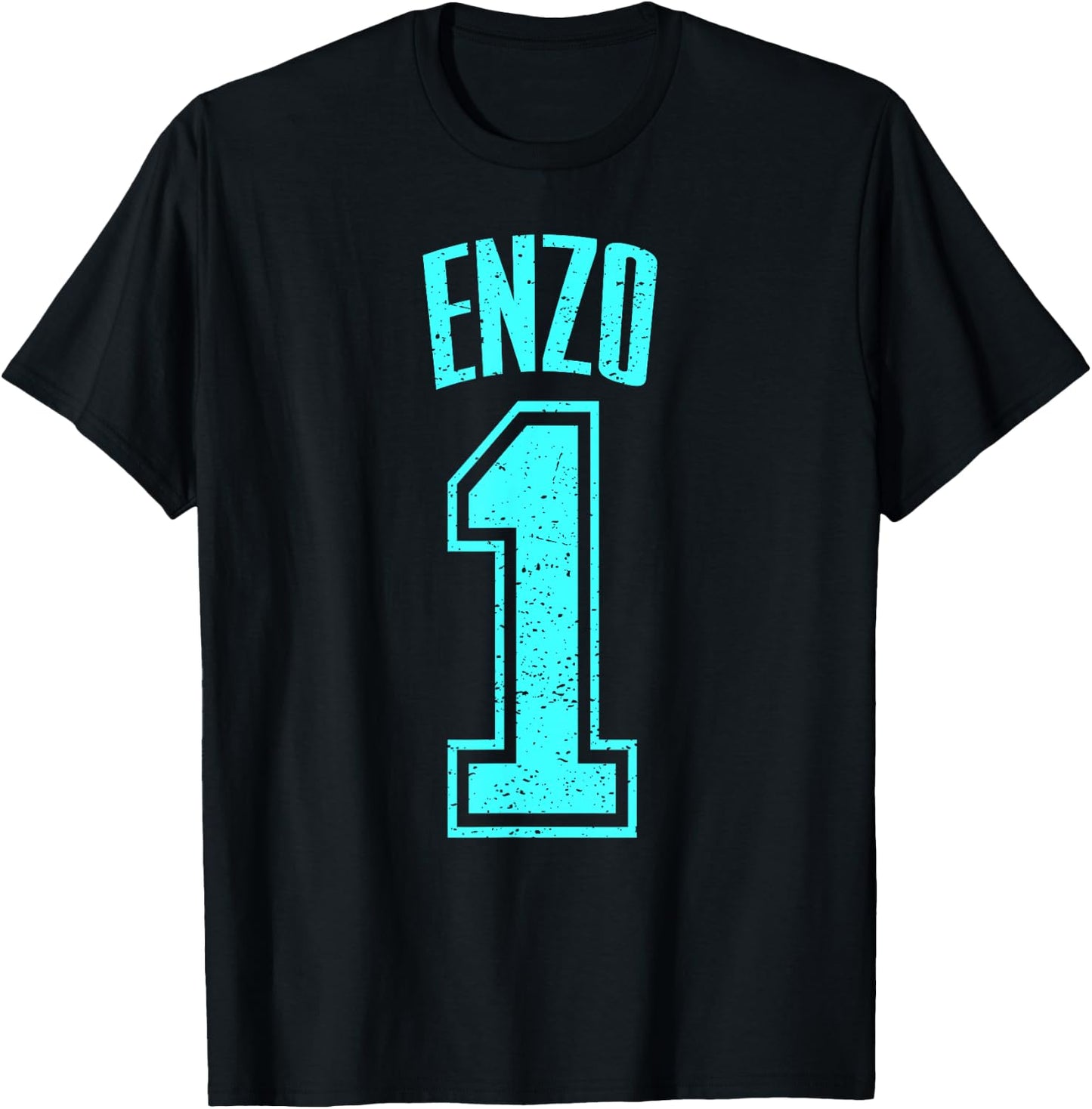 Enzo Supporter Number 1 Greatest Fan T-Shirt - T-Shirt | Black