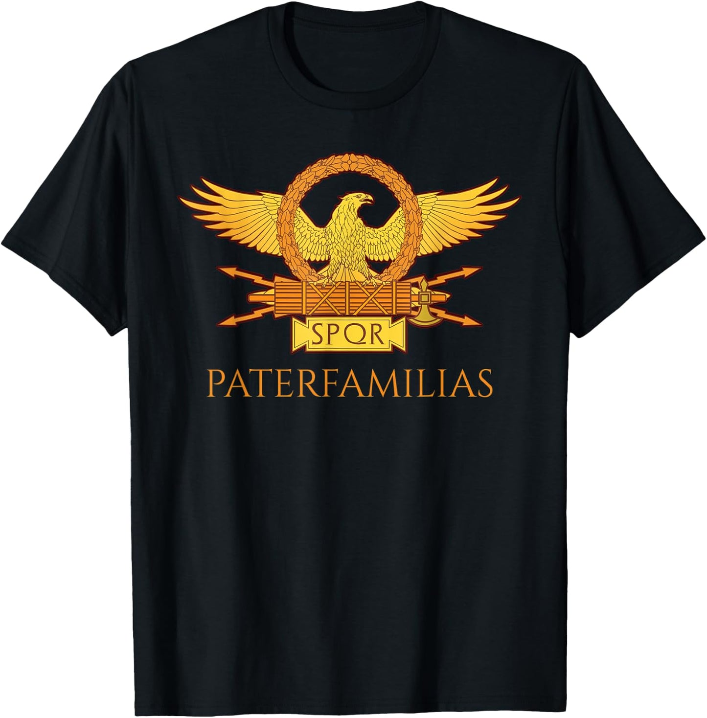 Ancient Roman Father - Paterfamilias - History Of Rome Latin T-Shirt - T-Shirt | Black
