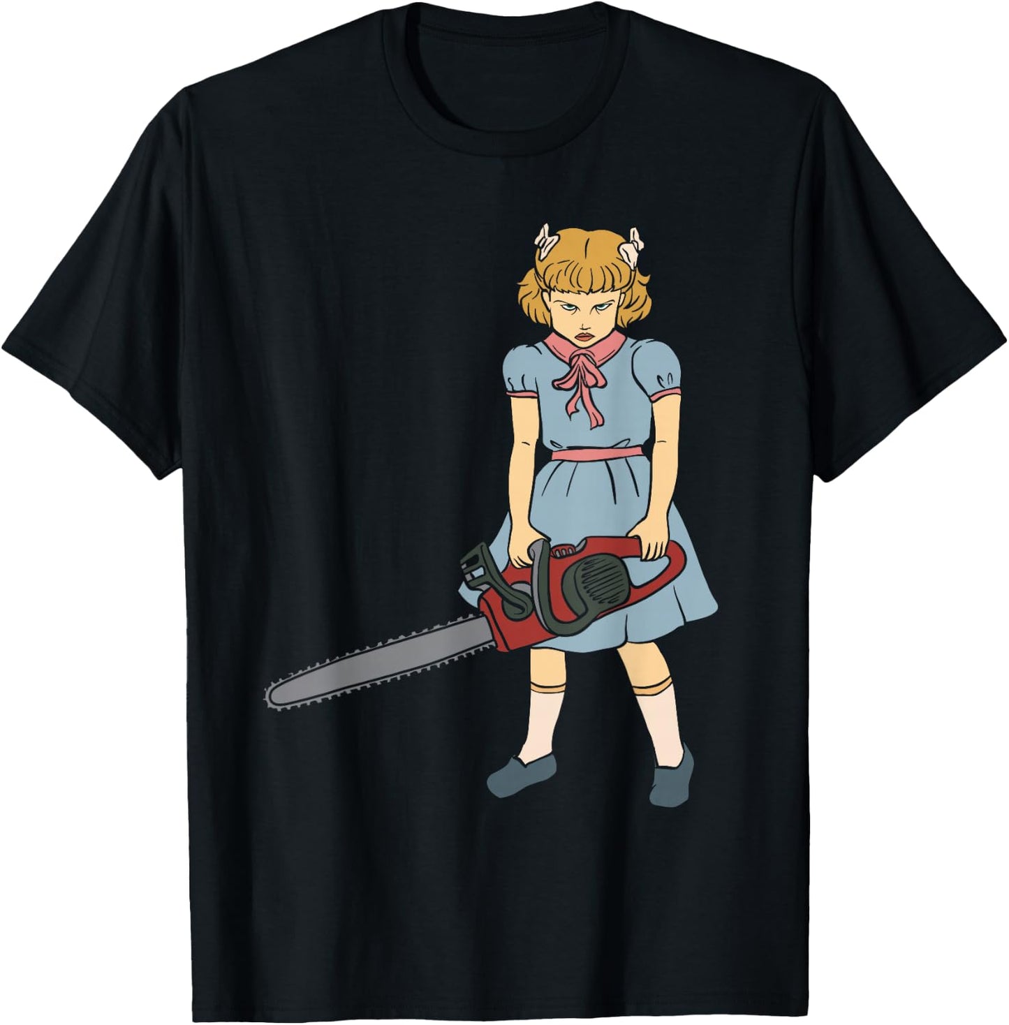 Chainsaw Girl - Gothic Punk Goth Horror Fan - Saw Chainsaws T-Shirt - T-Shirt | Black
