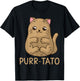 Purrtato Cat Potato Cat Lover Idaho Potatoes T-Shirt - T-Shirt | Black