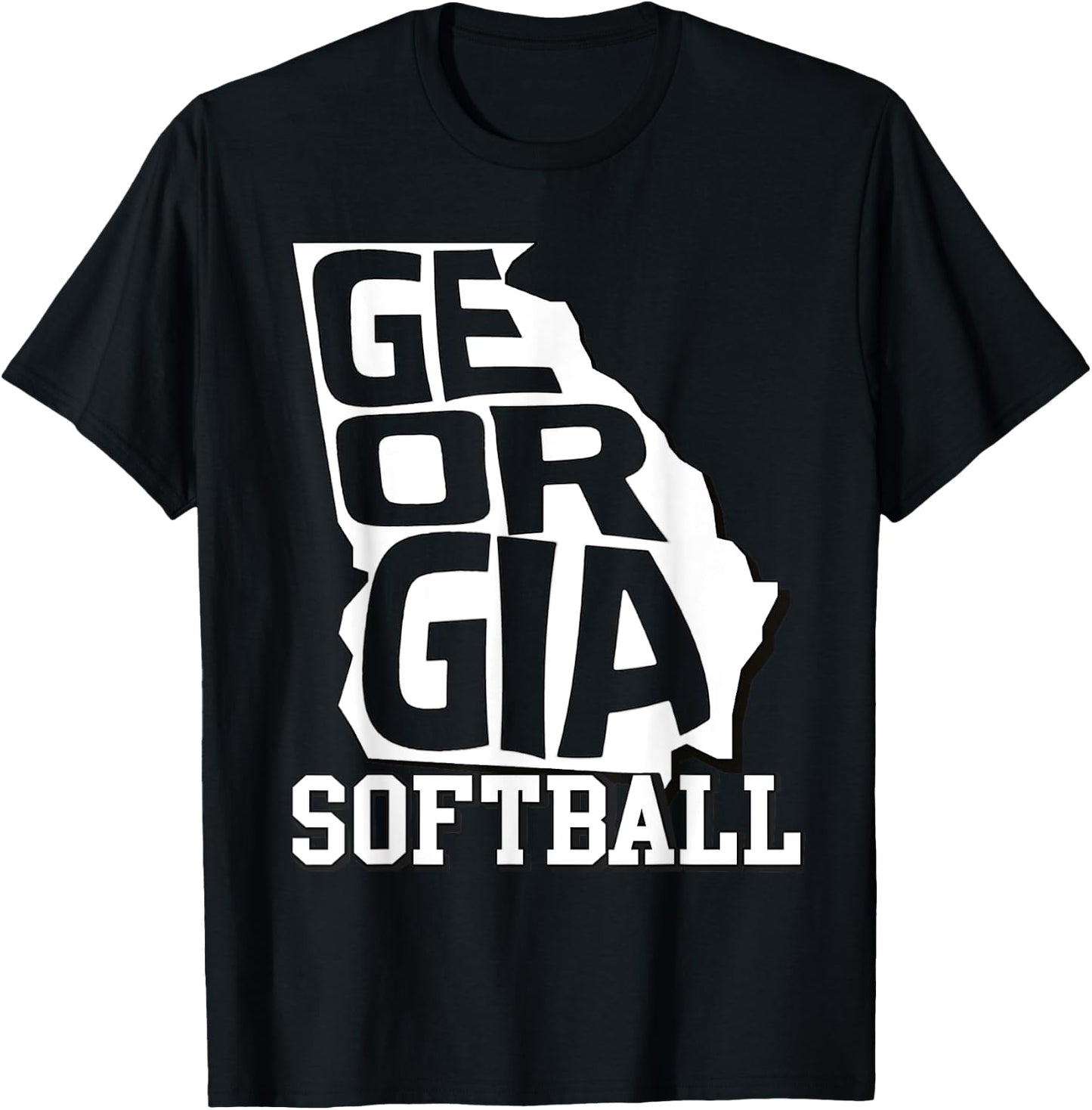 Georgia Softball T-Shirt - T-Shirt | Black