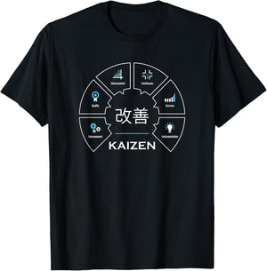 Kaizen Japanese Concept T-Shirt - T-Shirt | Black