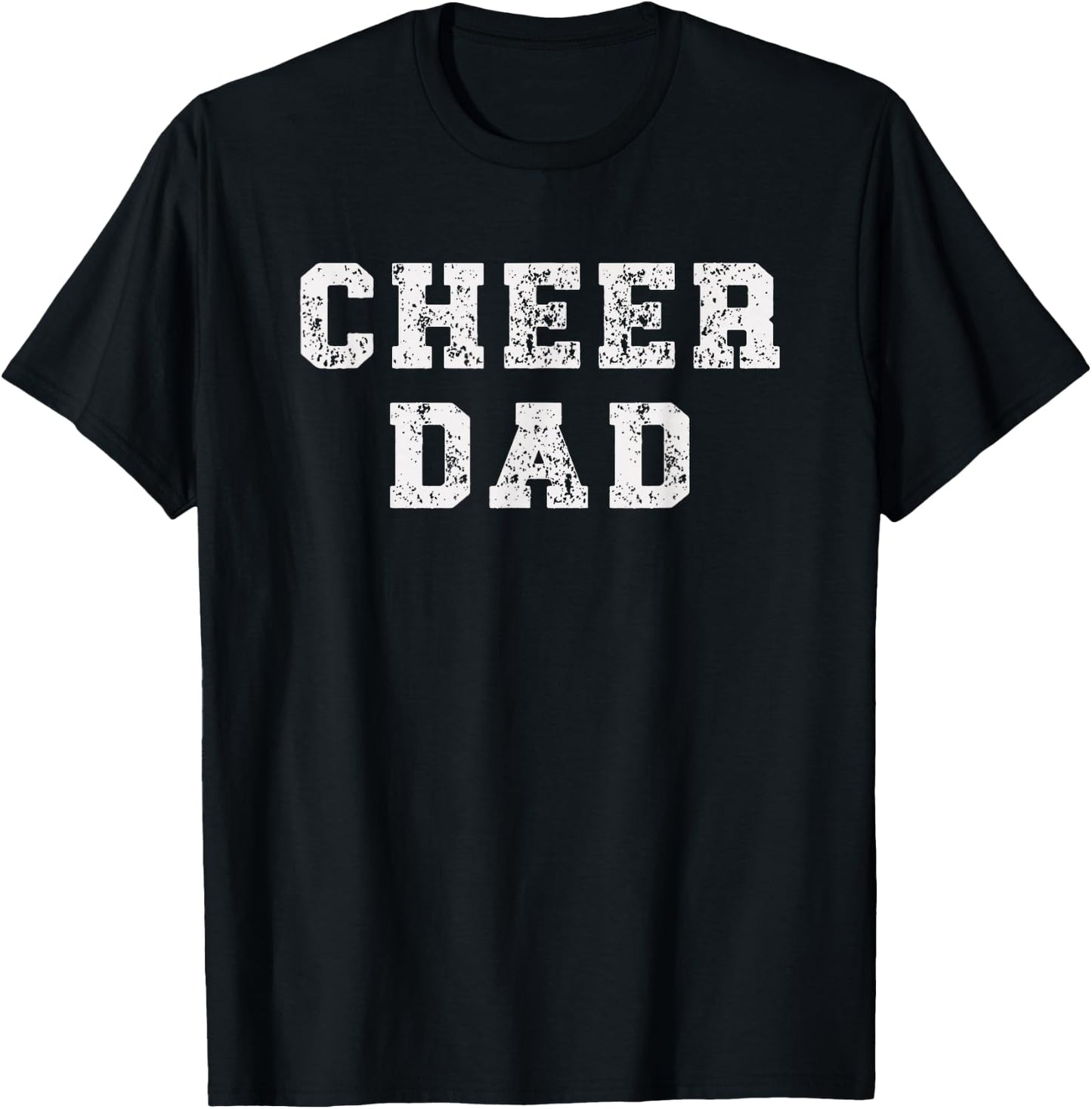 Cheer Dad Supporter Father Cheerleading T-Shirt - T-Shirt | Black