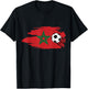 Morocco Moroccan Flag Soccer Football Lover T-Shirt - T-Shirt | Black